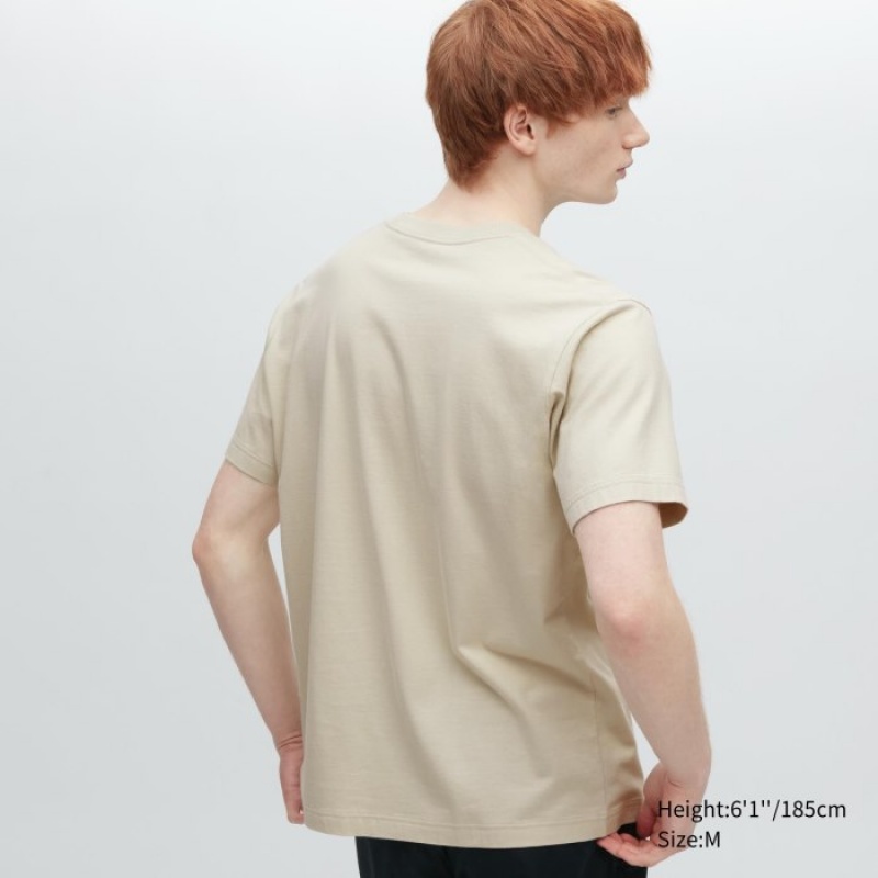 Uniqlo UT Archive UT Short Sleeve Keith Haring T-shirts Dames Beige | 6417187