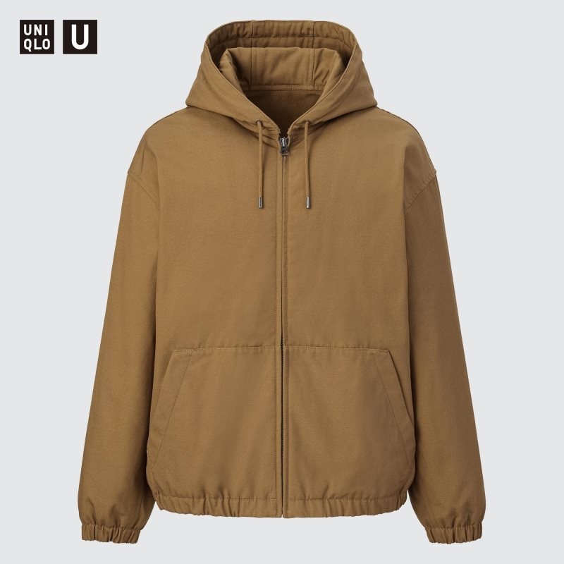 Uniqlo U Zip-up Jassen Heren Bruin | 2688786