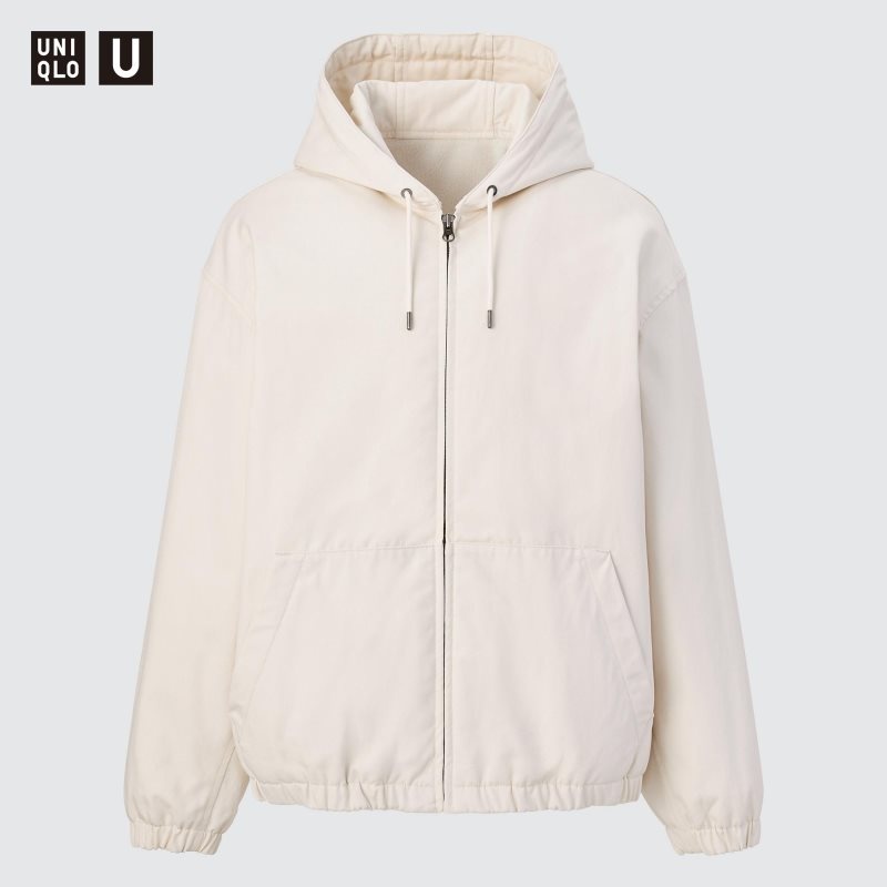 Uniqlo U Zip-up Jassen Heren Zwart | 1992156