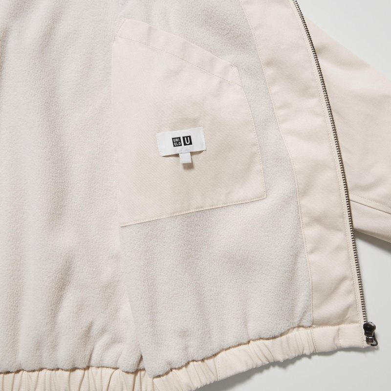 Uniqlo U Zip-up Jassen Heren Zwart | 1992156