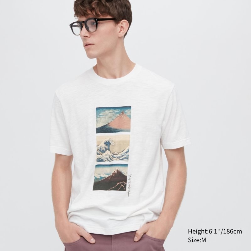 Uniqlo Ukiyo-e Ut Short-sleeve Graphic T-shirts Heren Wit | 4123773
