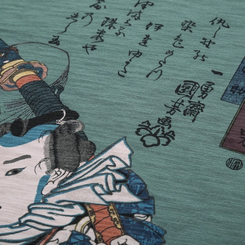Uniqlo Ukiyo-e Ut Short-sleeve Graphic T-shirts Heren Groen | 5450826