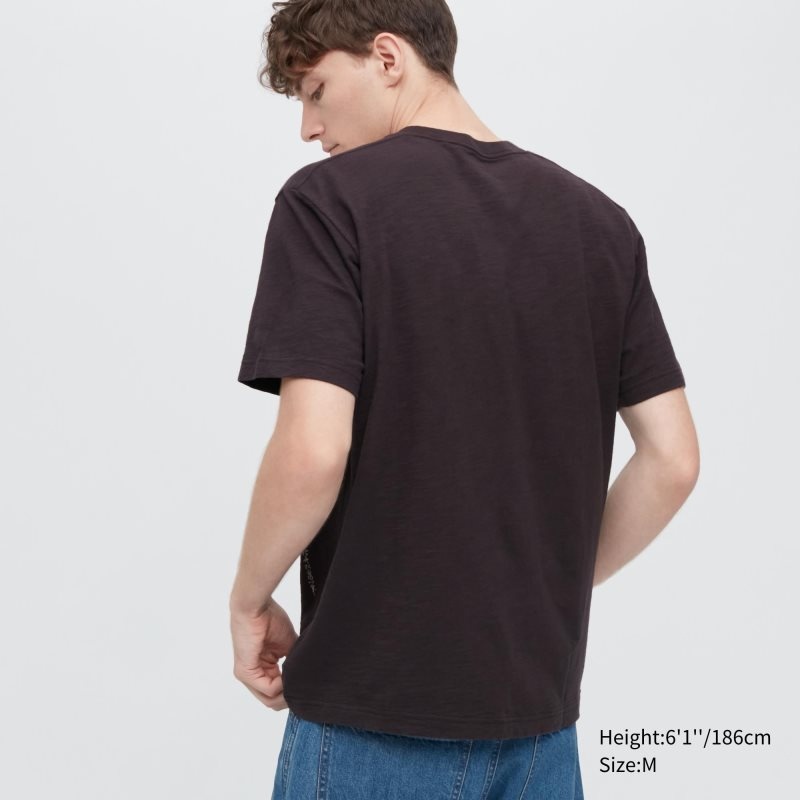 Uniqlo Ukiyo-e Ut Short-sleeve Graphic T-shirts Heren Chocola | 7321172