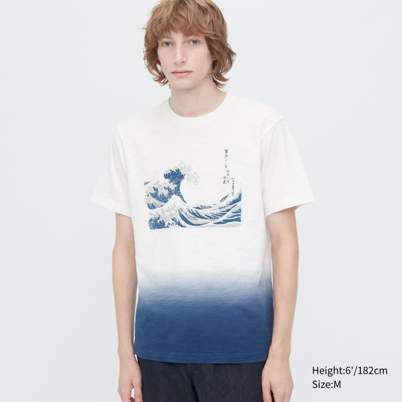 Uniqlo Ukiyo-e Ut Short-sleeve Graphic T-shirts Heren Wit | 2465547