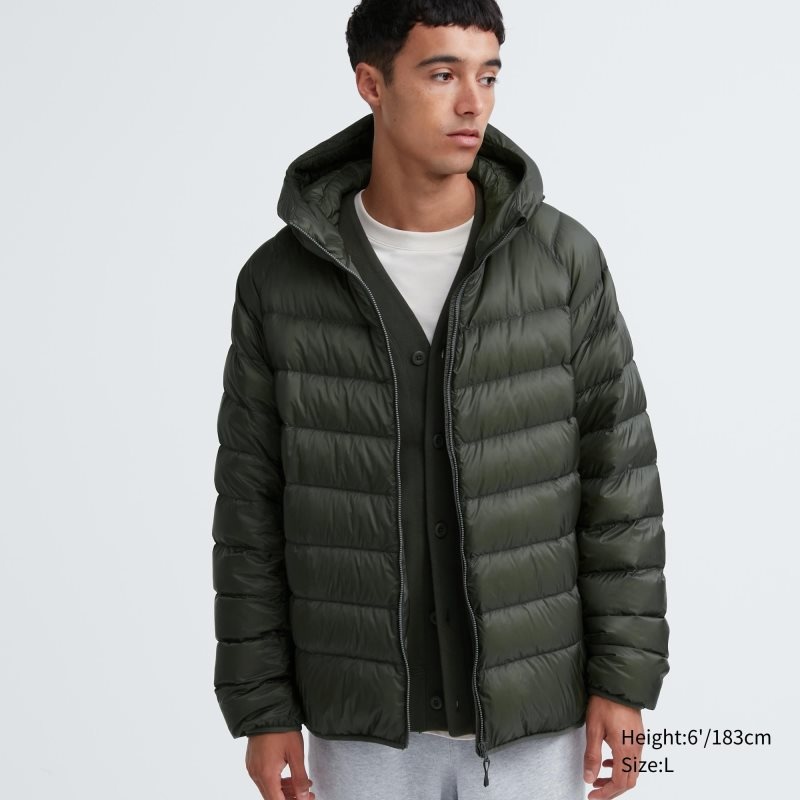 Uniqlo Ultra Light Down 3d Cut Parka Heren Olijfgroen | 900631