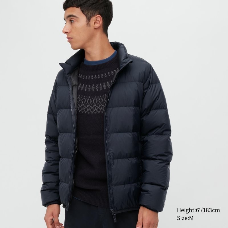 Uniqlo Ultra Light Down 3d Cut Wide Quilt Jassen Heren Donkerblauw | 3161155