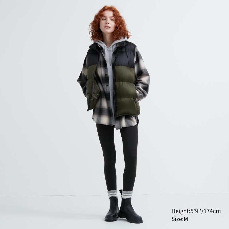 Uniqlo Ultra Light Down Color Block Vest Heren Bruin | 8035259