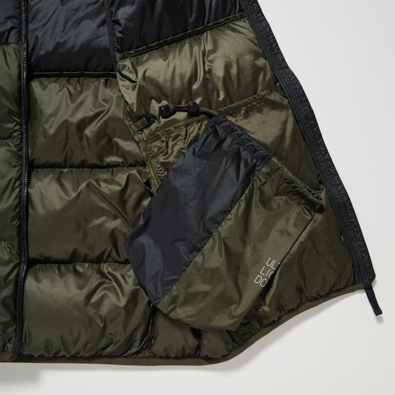 Uniqlo Ultra Light Down Color Block Vest Heren Bruin | 8035259