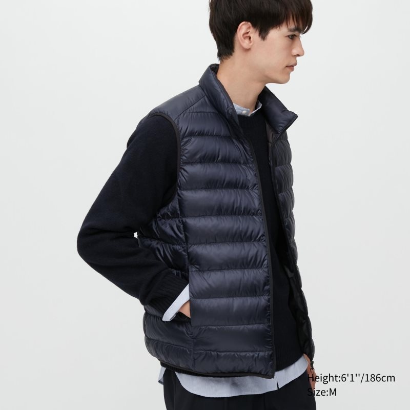 Uniqlo Ultra Light Down Narrow Quilt Vest Heren Donkerblauw | 1674654