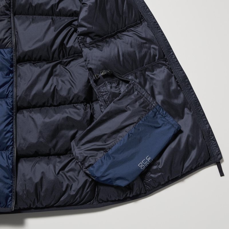 Uniqlo Ultra Light Down Wide Quilt Color Block Vest Heren Bruin | 5378670