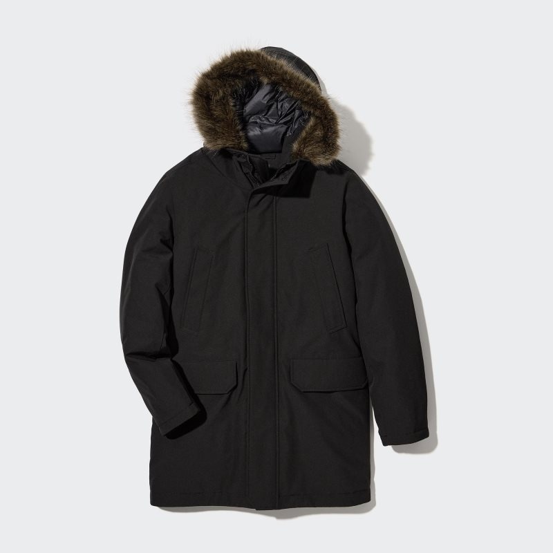 Uniqlo Ultra Warm Hybrid Down Jassen Heren Zwart | 9750495