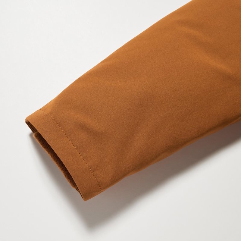 Uniqlo Ultra Warm Hybrid Down Jassen Heren Bruin | 3844206