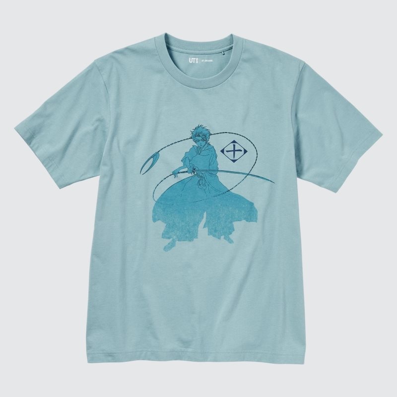 Uniqlo Ut Archive Ut Bleach Short-sleeve Graphic T-shirts Heren Blauw | 1424170