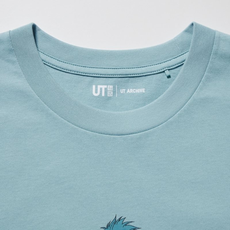 Uniqlo Ut Archive Ut Bleach Short-sleeve Graphic T-shirts Heren Blauw | 1424170
