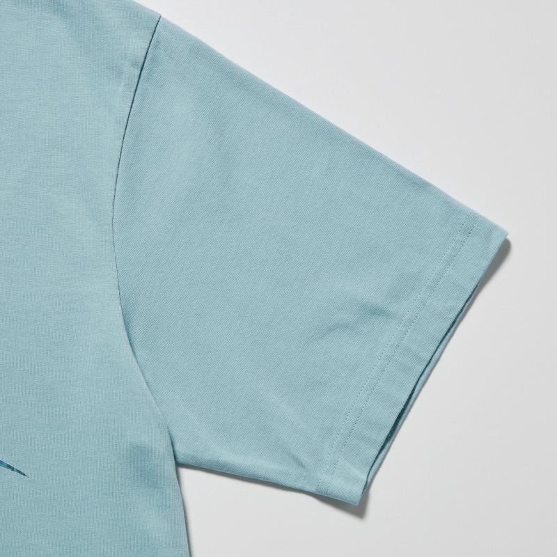 Uniqlo Ut Archive Ut Bleach Short-sleeve Graphic T-shirts Heren Blauw | 1424170