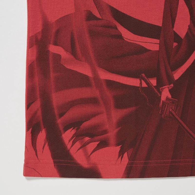 Uniqlo Ut Archive Ut Bleach Short-sleeve Graphic T-shirts Heren Rood | 4308588