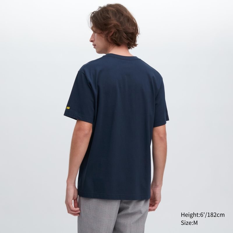Uniqlo Ut Archive Ut Short Sleeve Graphic Jean-michel Basquiat T-shirts Heren Donkerblauw | 6105423