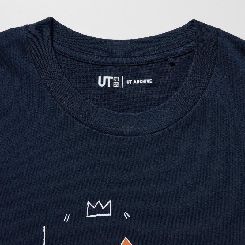 Uniqlo Ut Archive Ut Short Sleeve Graphic Jean-michel Basquiat T-shirts Heren Donkerblauw | 6105423