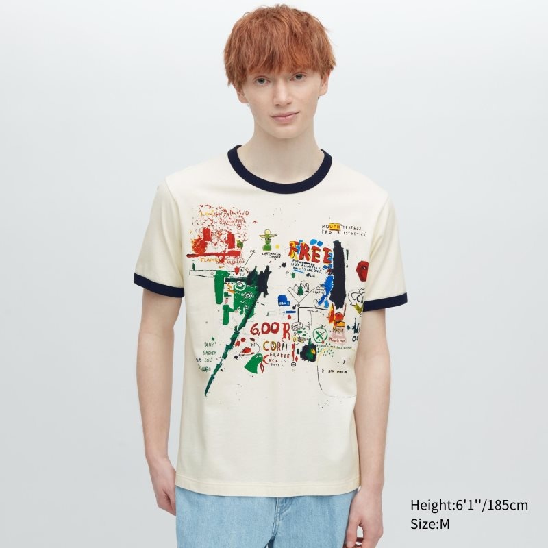 Uniqlo Ut Archive Ut Short Sleeve Graphic Jean-michel Basquiat T-shirts Heren Wit | 8601122