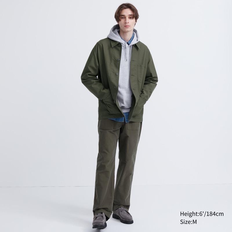 Uniqlo Utility Jassen Heren Olijfgroen | 4986930