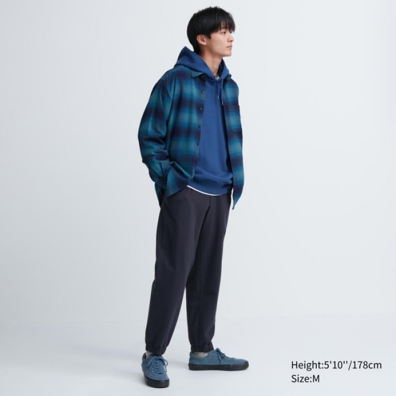 Uniqlo Washed Jersey Joggingbroek Dames Donkerblauw | 1088945