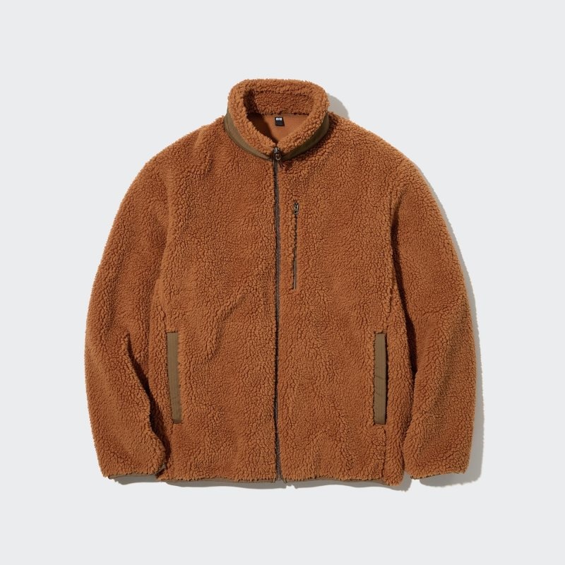 Uniqlo Windproof Outer Fleece Jassen Heren Oranje | 8938020