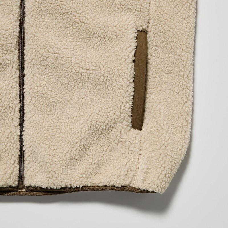Uniqlo Windproof Outer Fleece Jassen Heren Beige | 690103