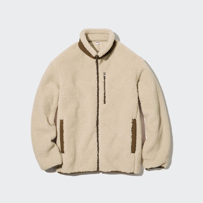 Uniqlo Windproof Outer Fleece Jassen Heren Zwart | 2369606