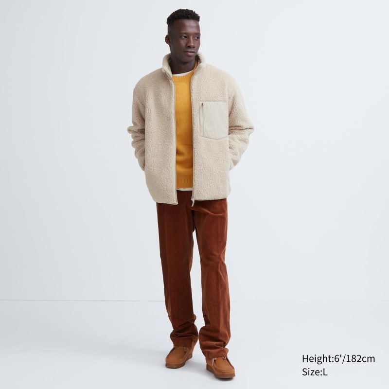 Uniqlo Windproof Outer Fleece Jassen Heren Zwart | 1533668