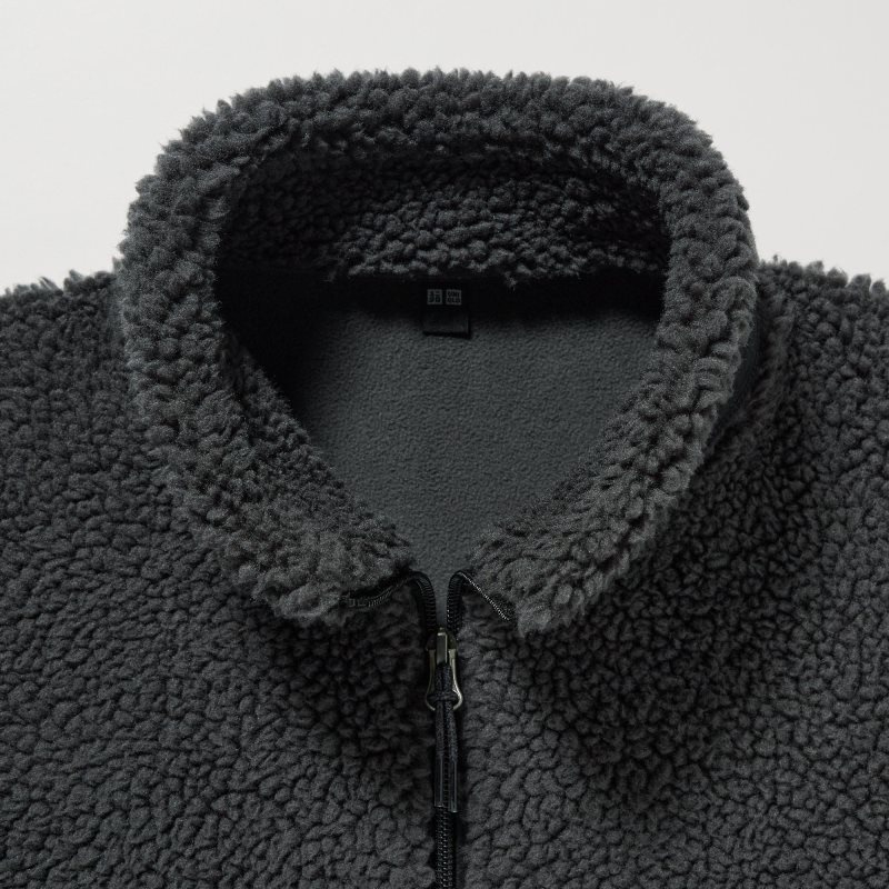 Uniqlo Windproof Outer Fleece Jassen Heren Zwart | 1533668
