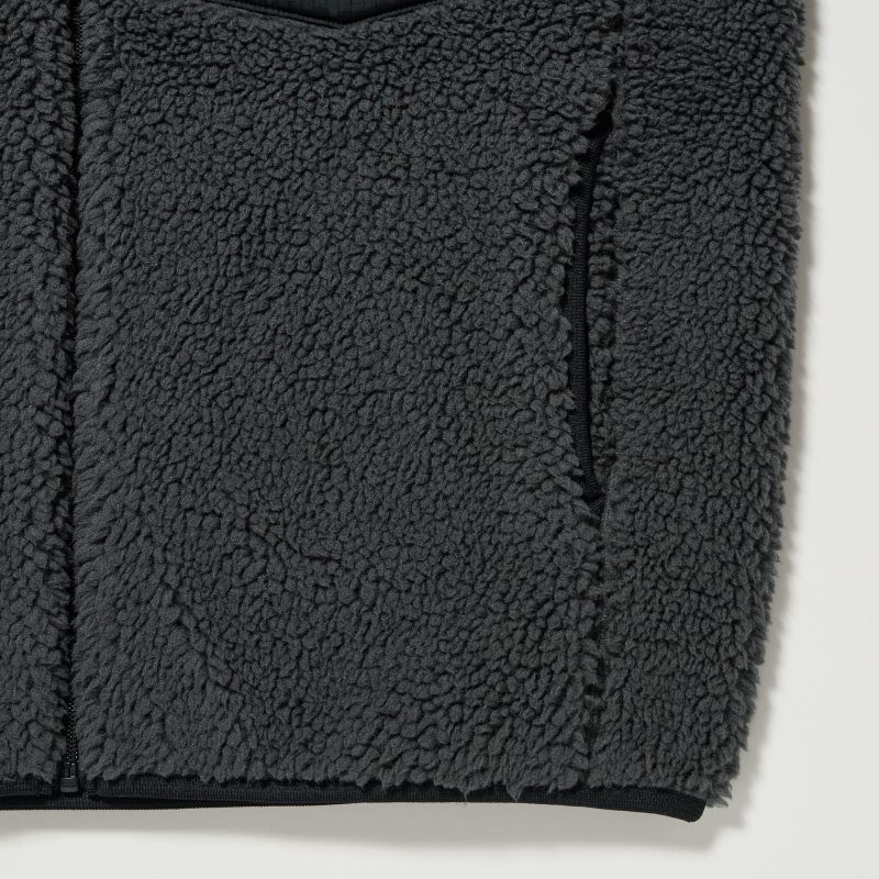 Uniqlo Windproof Outer Fleece Jassen Heren Zwart | 1533668