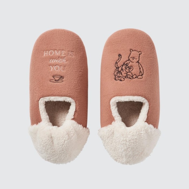 Uniqlo Winnie the Pooh Collection Pantoffels Dames Oranje | 8067047