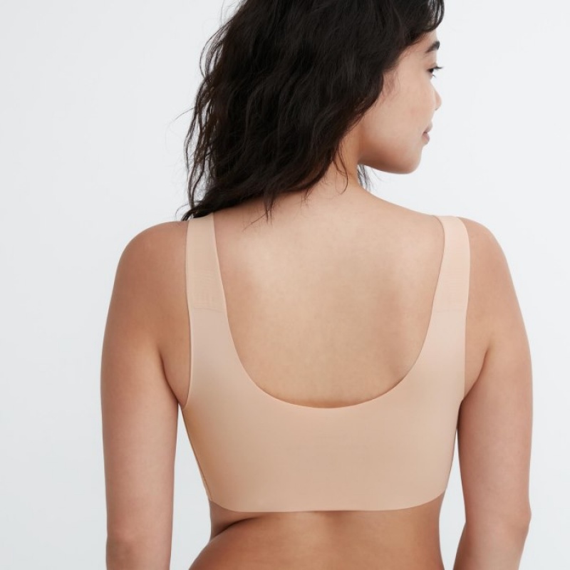 Uniqlo Wireless Ultra Relax BH Dames Beige | 3423180