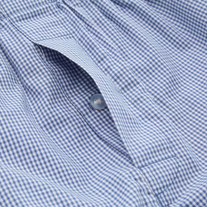 Uniqlo Woven Checked Boxer Ondergoed Heren Donkerblauw | 2878813