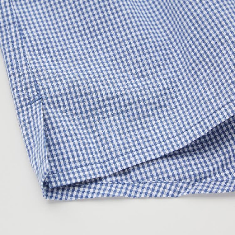 Uniqlo Woven Checked Boxer Ondergoed Heren Donkerblauw | 2878813