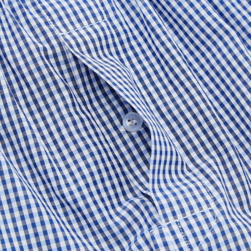 Uniqlo Woven Multicoloured Checked Boxer Ondergoed Heren Blauw | 6351926