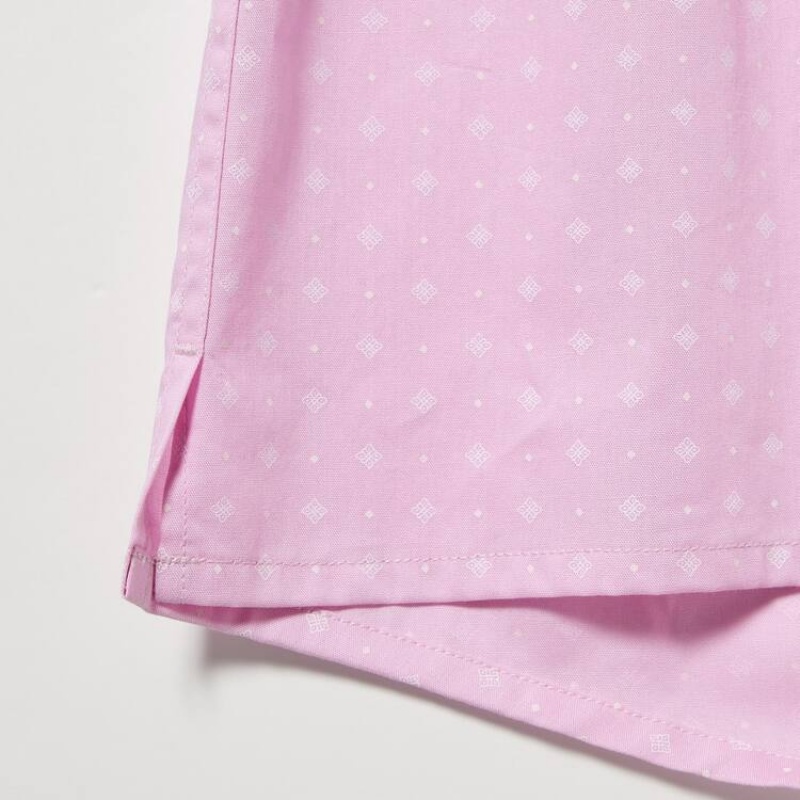 Uniqlo Woven Patterned Boxer Ondergoed Heren Roze | 94999