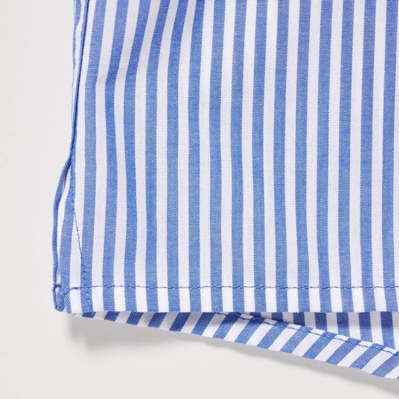 Uniqlo Woven Striped Boxer Ondergoed Heren Blauw | 9674126